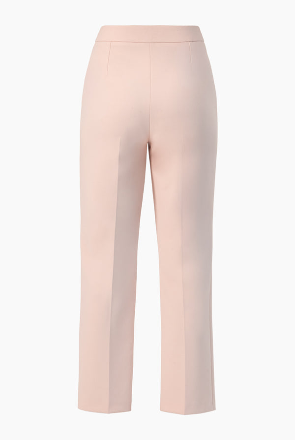 Pantalon recto en tono rosa
