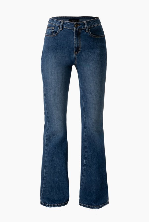 Jeans campana de un boton