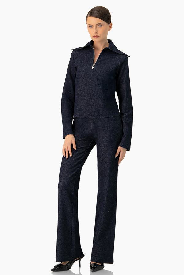 Pantalon amplio sin bolsas