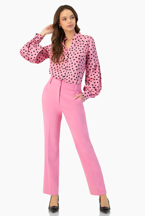 Pantalon sastreado con cinturon