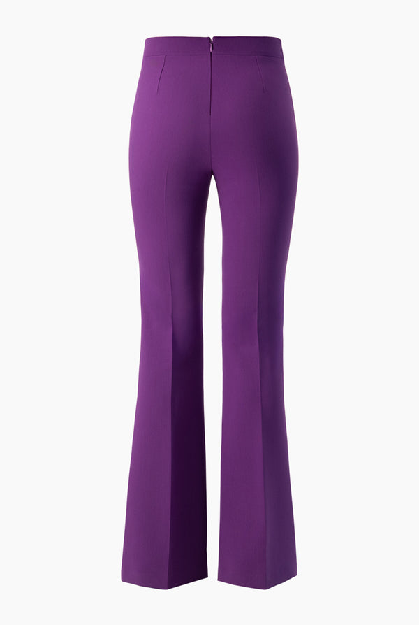 Pantalon acampanado en tono morado