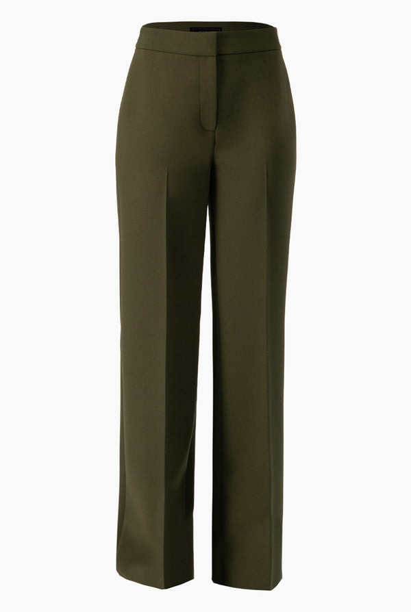 Pantalon liso verde recto