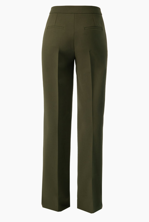 Pantalon liso verde recto