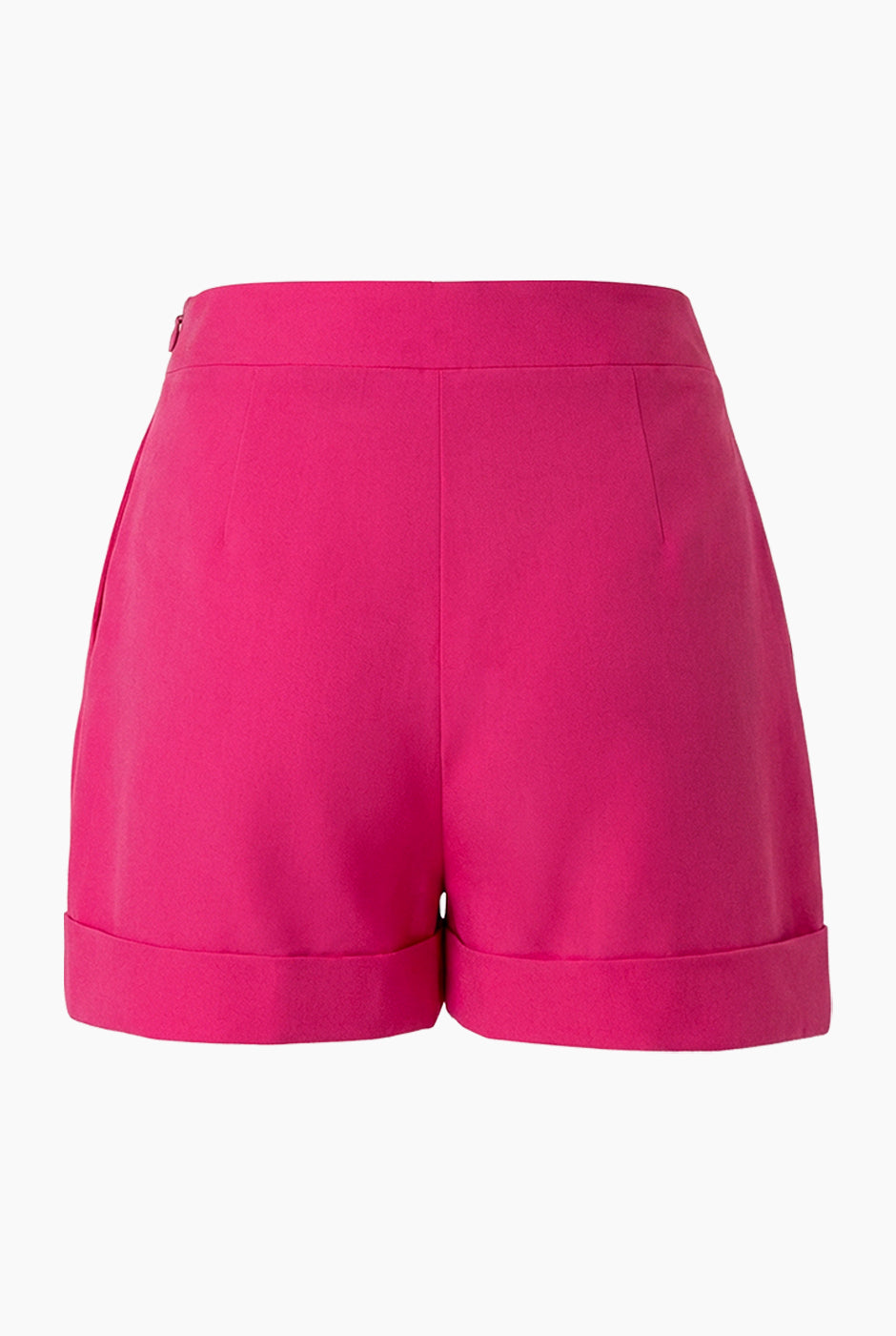 Short sastreado fucsia elegante sin bolsillos