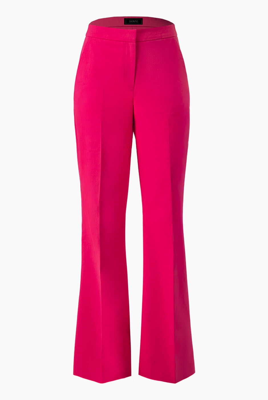 Pantalón fucsia semi campana con bolsillos laterales