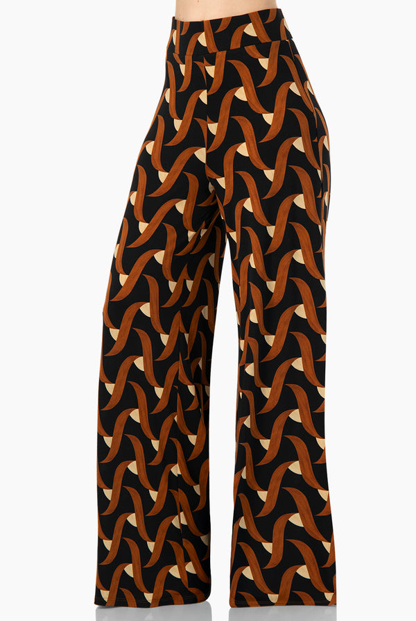 Pantalon amplio con pinzas