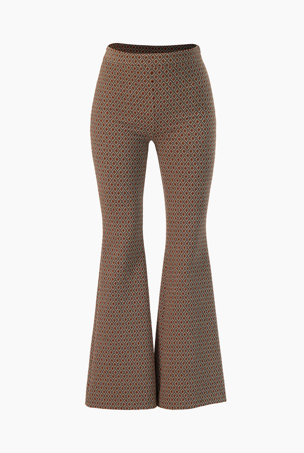 Pantalon acampanado estampado