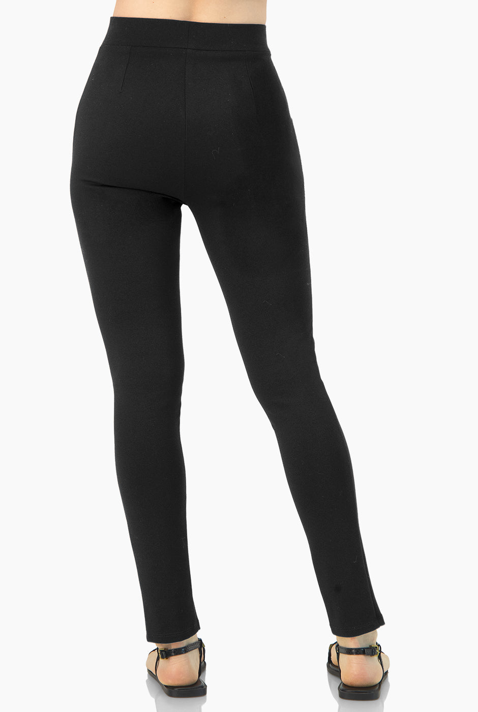 Legging negro con aberturas en los tobillos