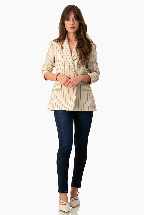 Jeans skinny de un boton