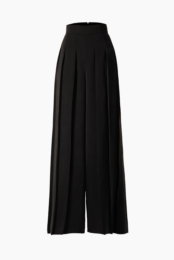 Pantalon pierna ancha con pinzas