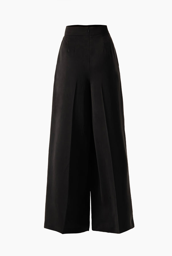 Pantalon pierna ancha con pinzas