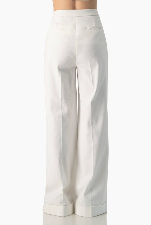 Pantalon blanco sastreado