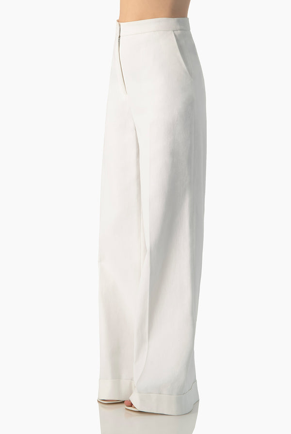 Pantalon blanco sastreado