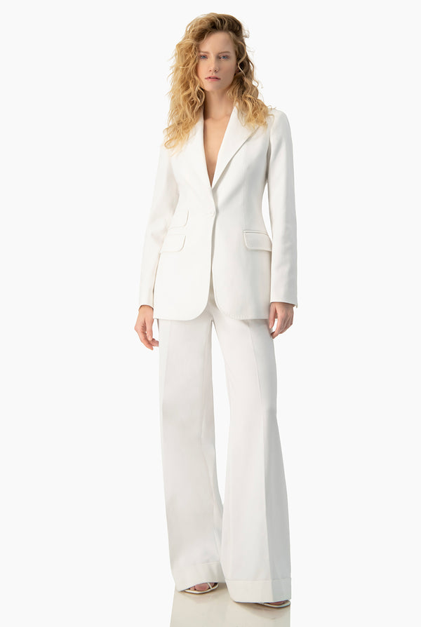 Pantalon blanco sastreado