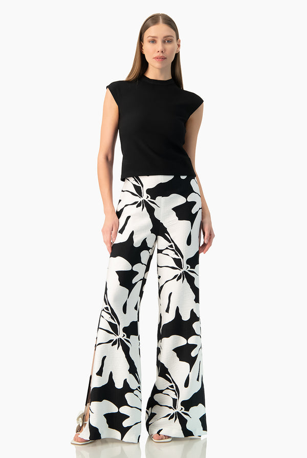 Pantalon amplio estampado
