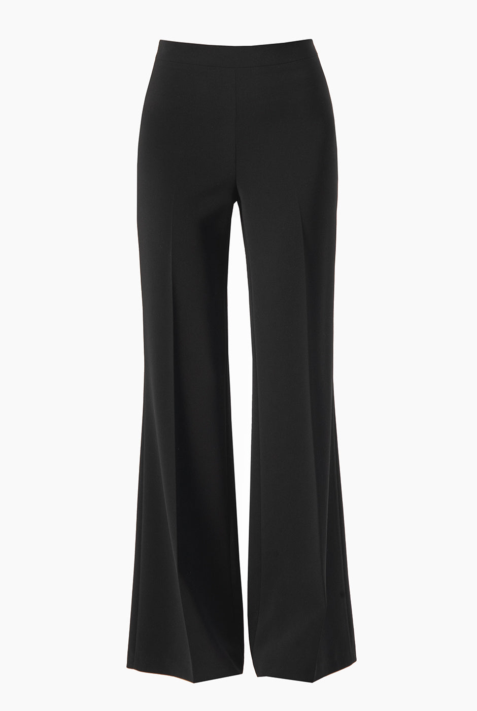Pantalón recto negro sastreado sin bolsillos de Ivonne