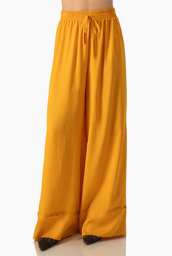 Pantalon pierna amplia naranja