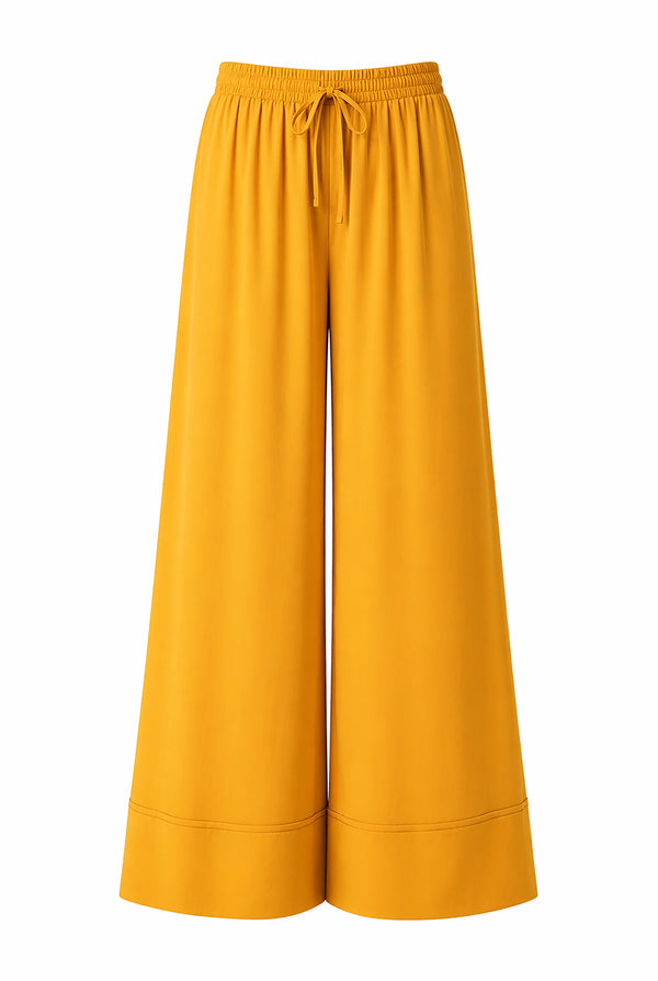 Pantalon pierna amplia naranja