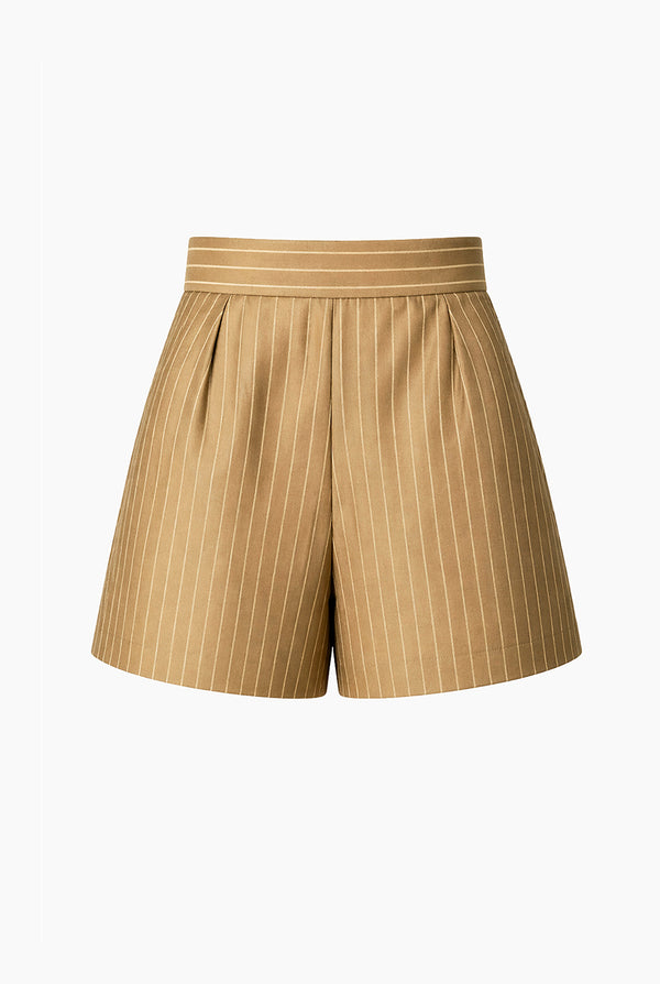 Short rayado con bolsillos