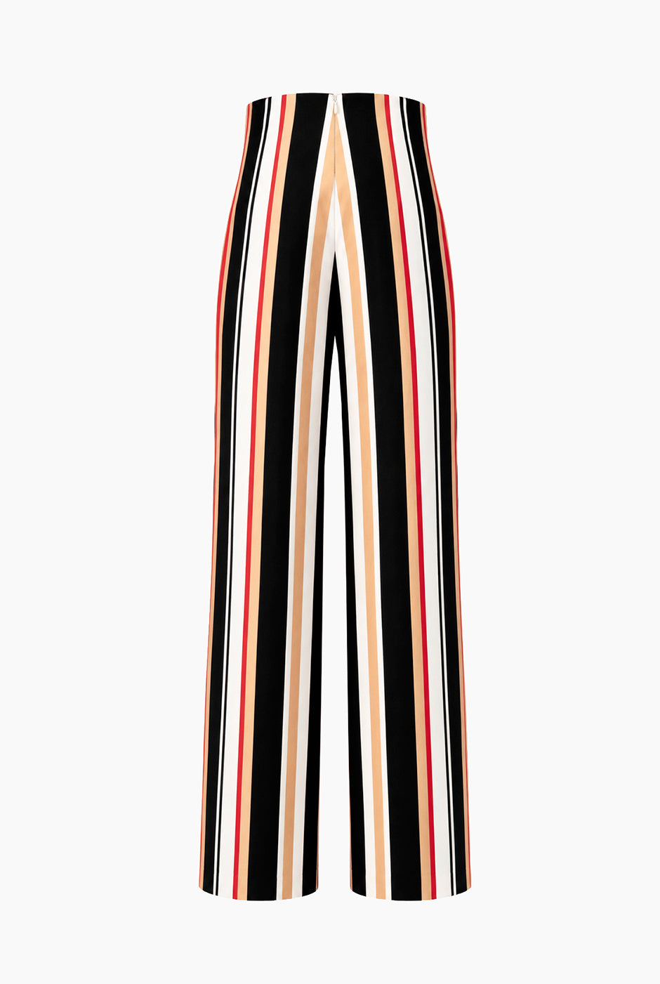 Pantalón Ivonne multicolor con pinzas y rayas verticales