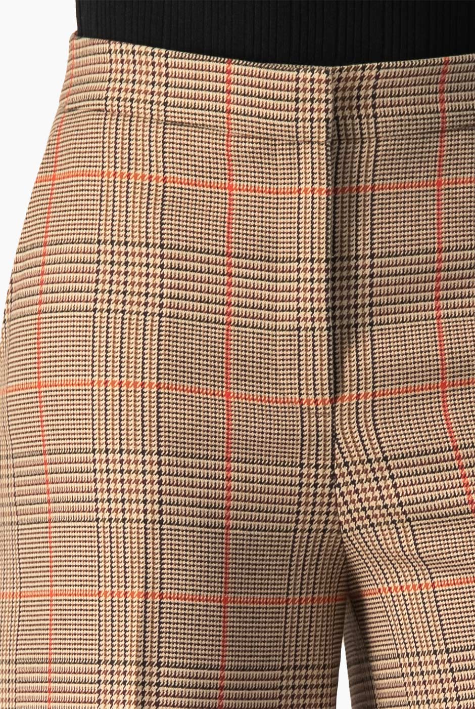 Pantalón palazzo beige Ivonne con bolsillos laterales