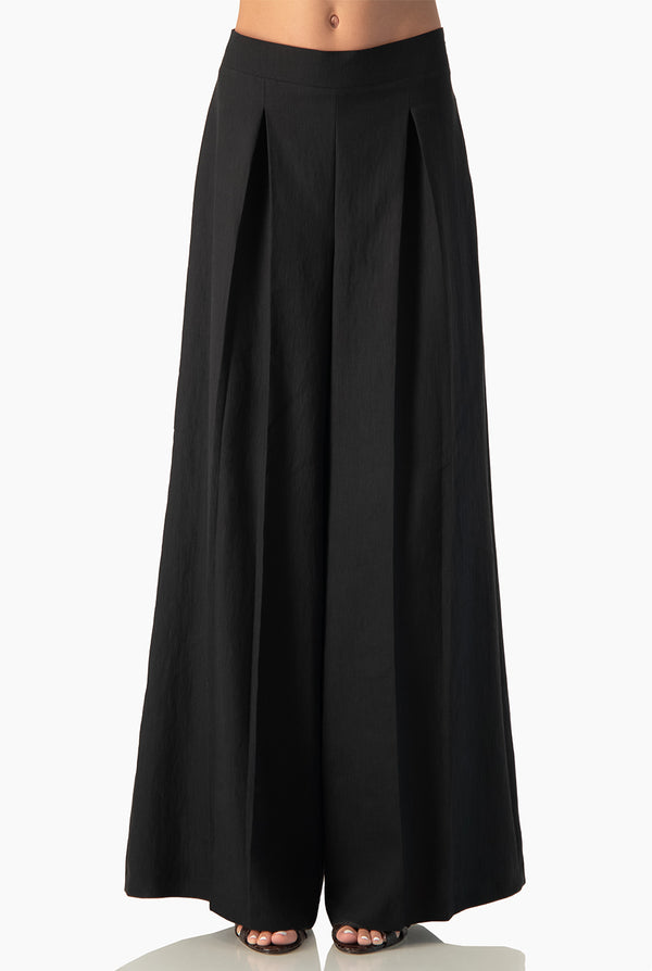 Pantalon Ivonne negro pierna ancha