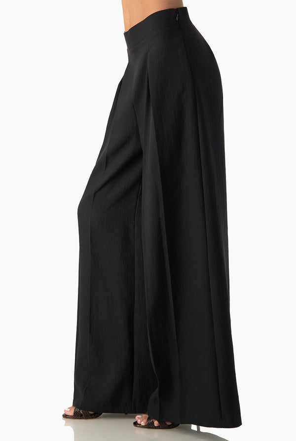Pantalon Ivonne negro pierna ancha