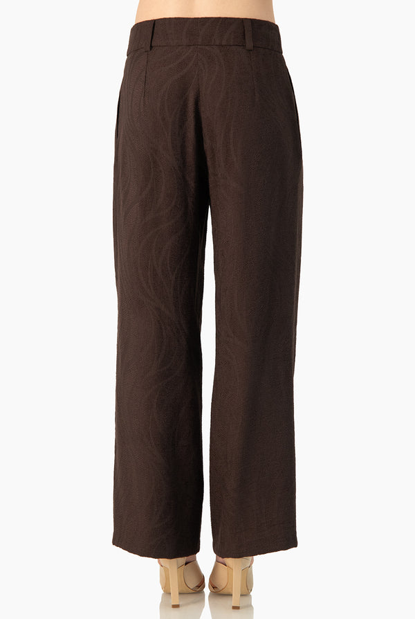 Pantalon Ivonne liso cafe