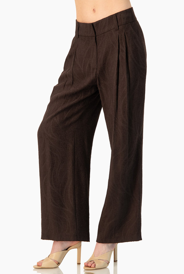 Pantalon Ivonne liso cafe