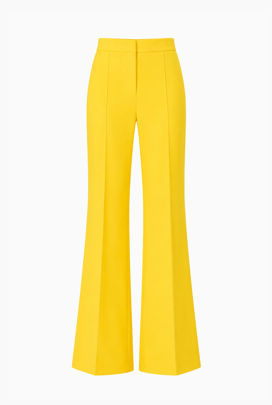 Pantalón sastreado amarillo Ivonne con pliegues frontales