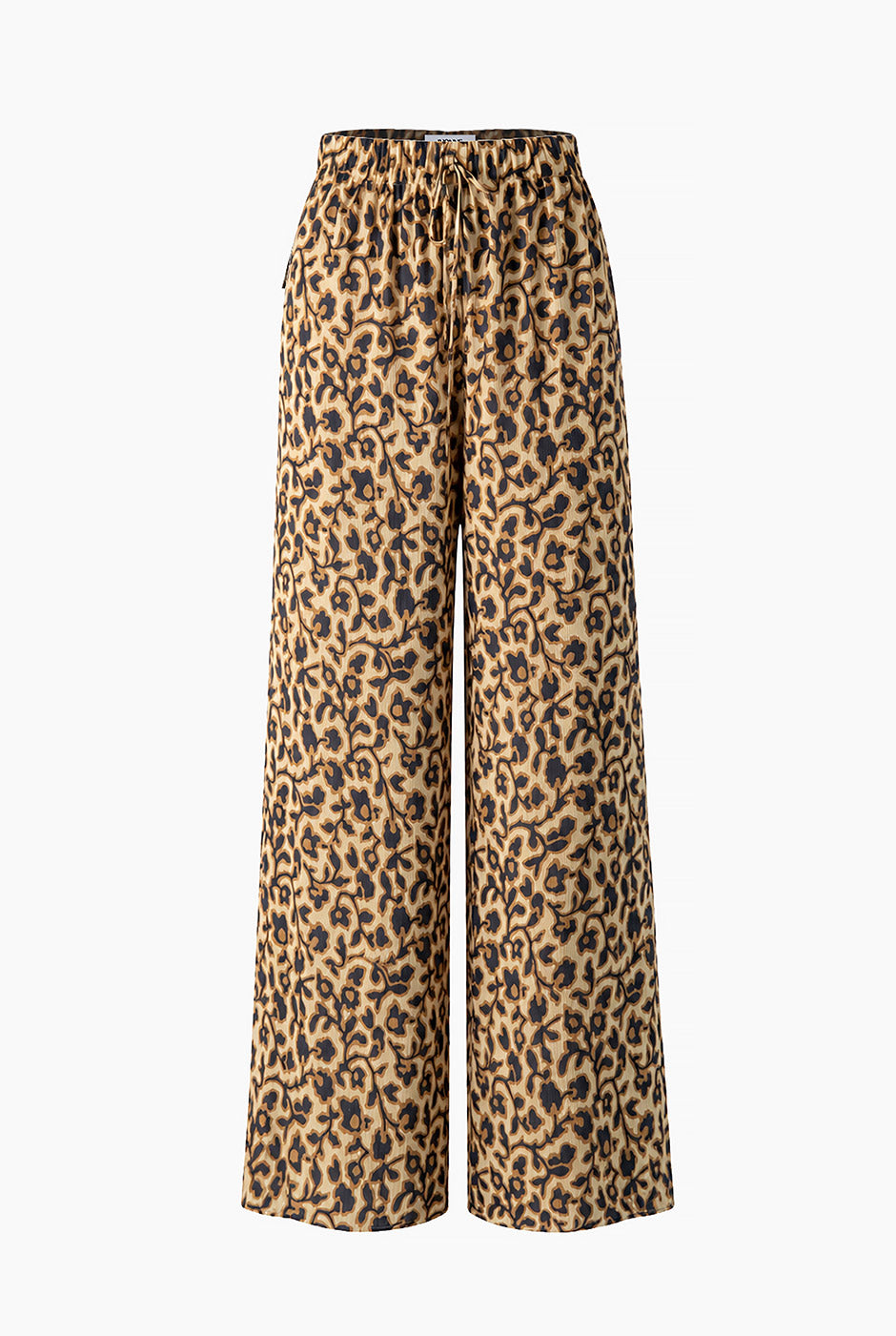 Pantalón Ivonne estampado animal print con jareta en cintura