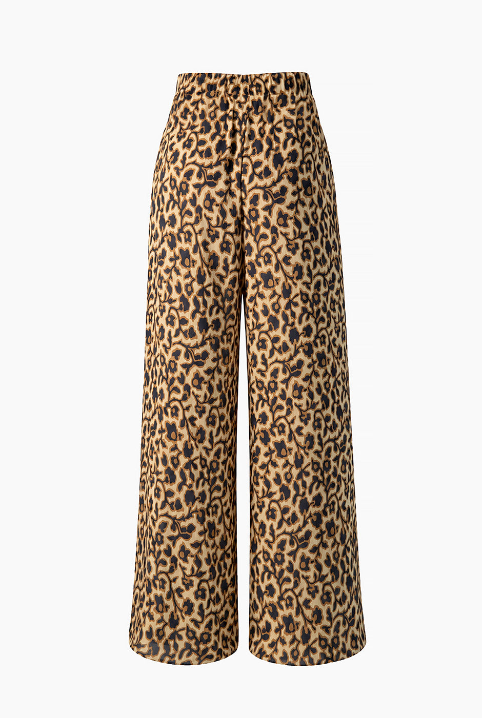 Pantalón Ivonne estampado animal print con jareta en cintura