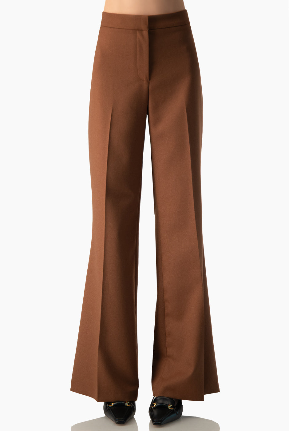 Pantalón Ivonne semi campana chedrón sin bolsillos