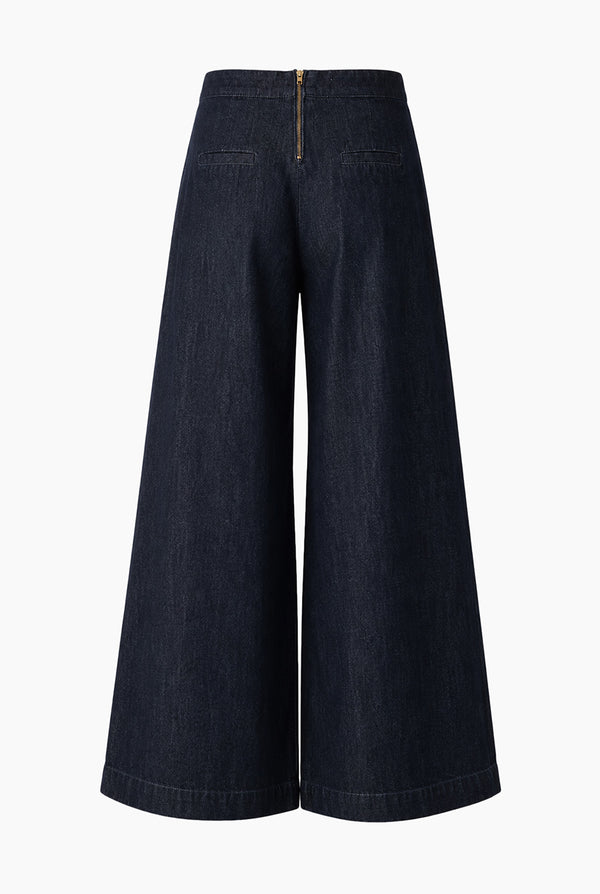 Jeans Ivonne amplio sin bolsas