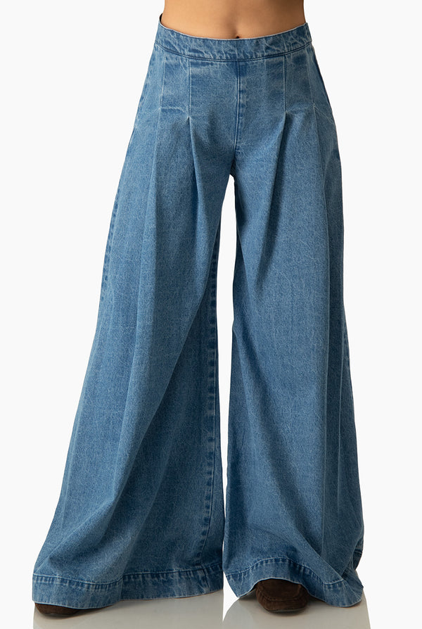 Jeans Ivonne amplio con pinzas