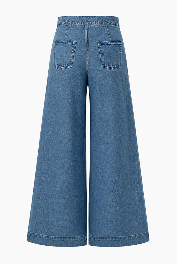 Jeans Ivonne amplio con pinzas