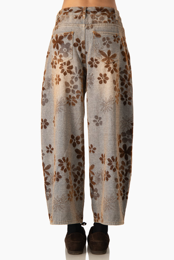 Jeans Ivonne denim floral
