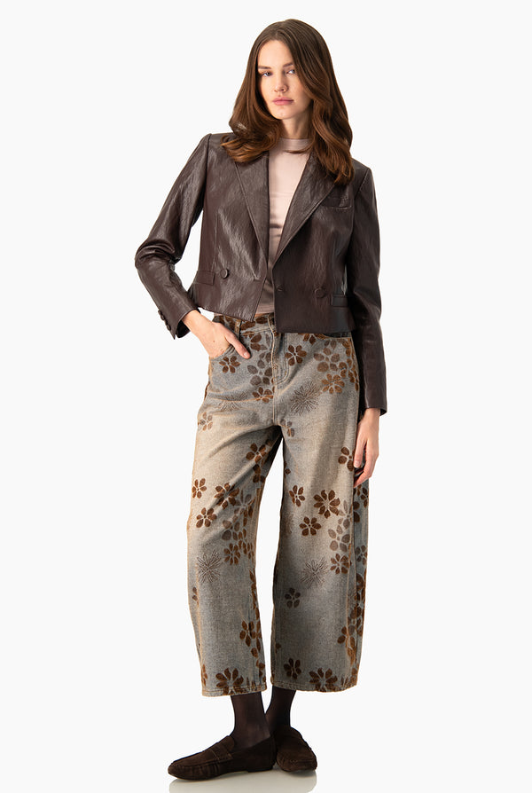 Jeans Ivonne denim floral