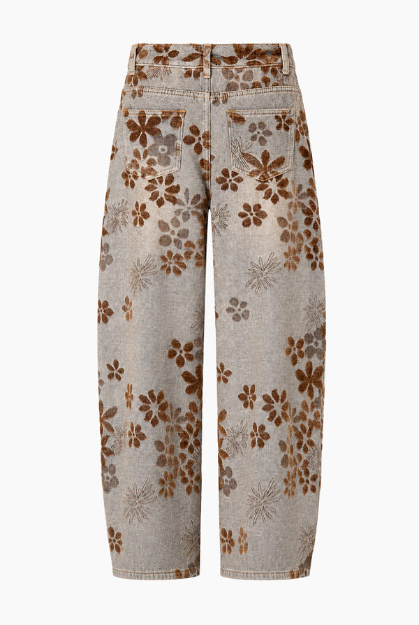 Jeans Ivonne denim floral