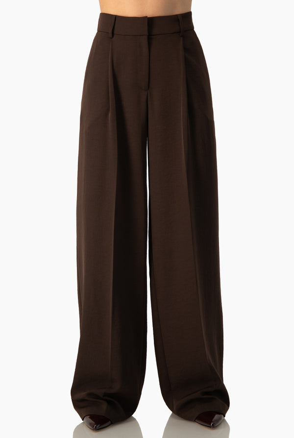 Pantalon Ivonne recto cafe