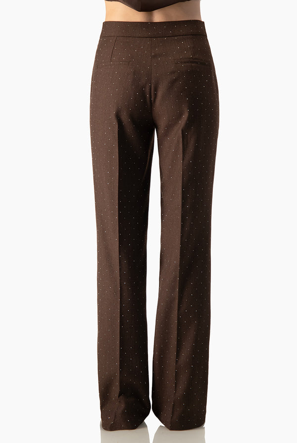 Pantalon Ivonne cafe sin bolsillos