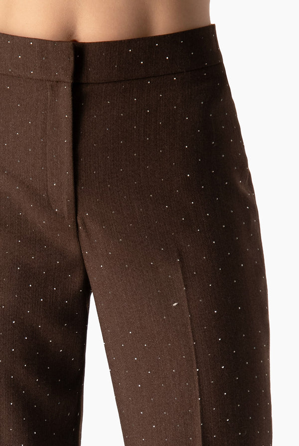 Pantalon Ivonne cafe sin bolsillos