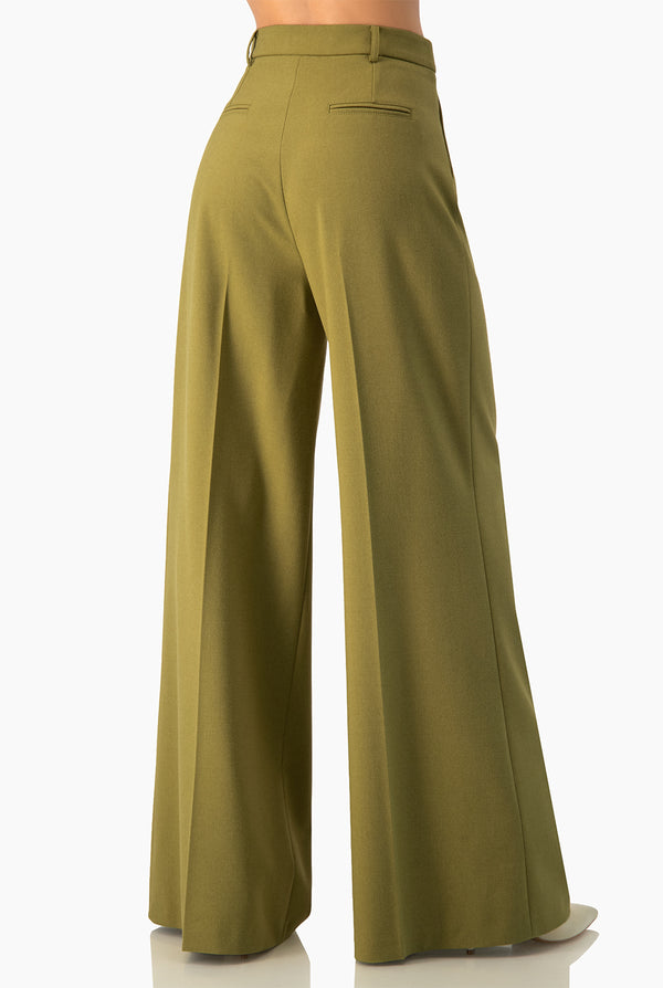 Pantalon liso Ivonne verde