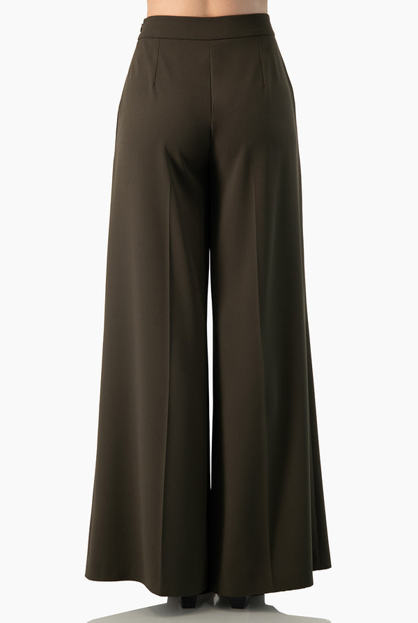 Pantalon Ivonne amplio olivo