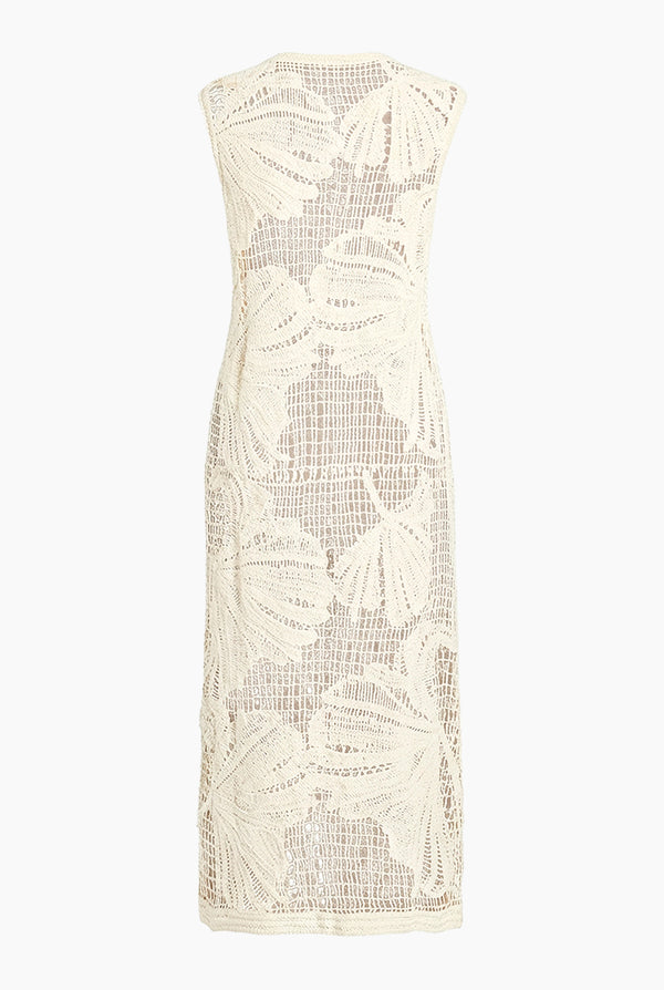 Chaleco Flores Largo