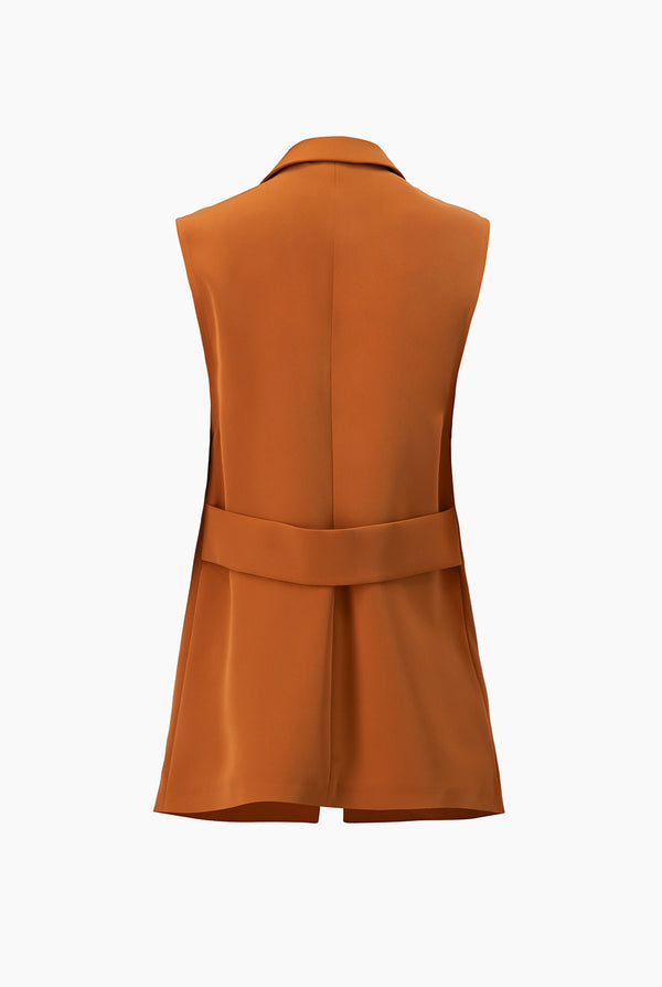 Chaleco sastreado de un boton