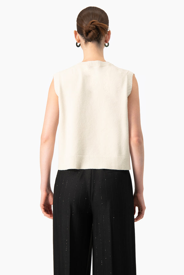 Chaleco Ivory Knit