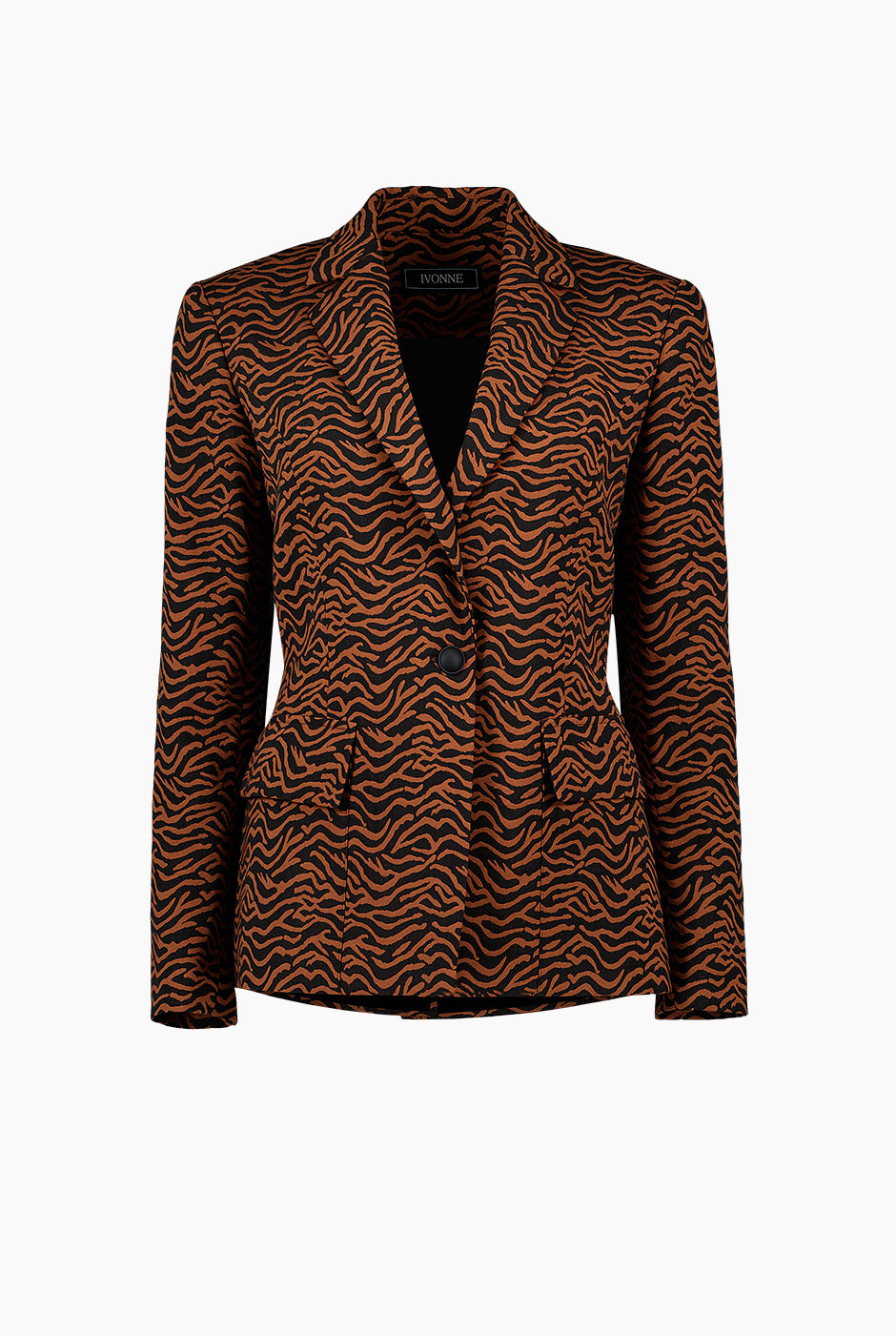 Blazer estampado de un boton frontal