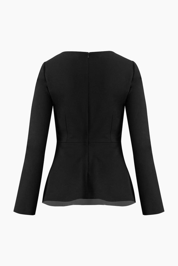 Saco recto con cierre