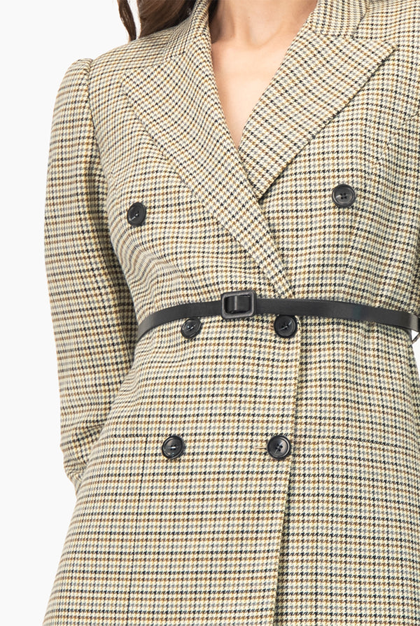 Saco cruzado doble botonadura